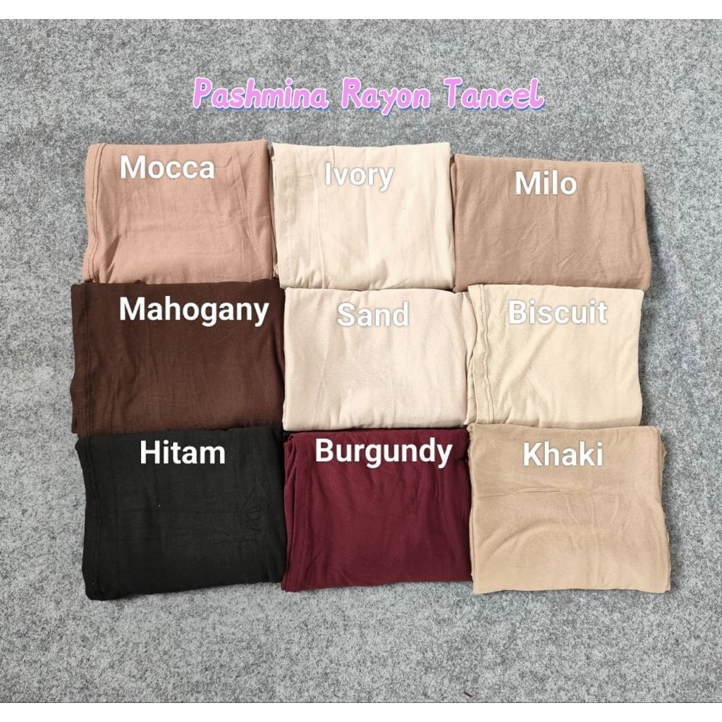 PASHMINA RAYON TENCEL/PASHMINA TENCEL/PASHMINA KAIN RAYON TENCEL PREMIUM