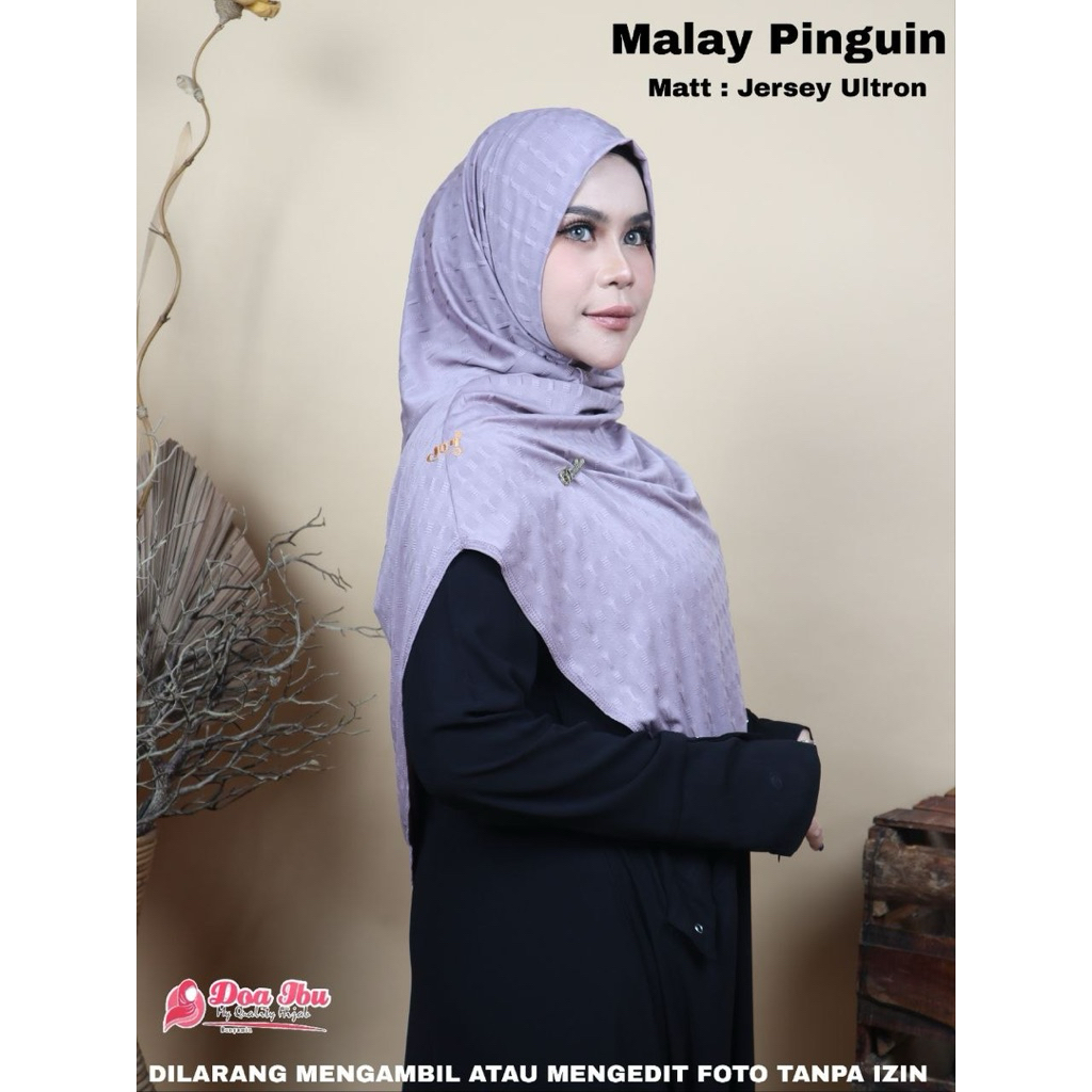 467 HIJAB DOA IBU MALAY PINGUIN JERSEY ULTRON/ JILBAB DOI MALAY PINGUIN ORI BY BUNYAMIN