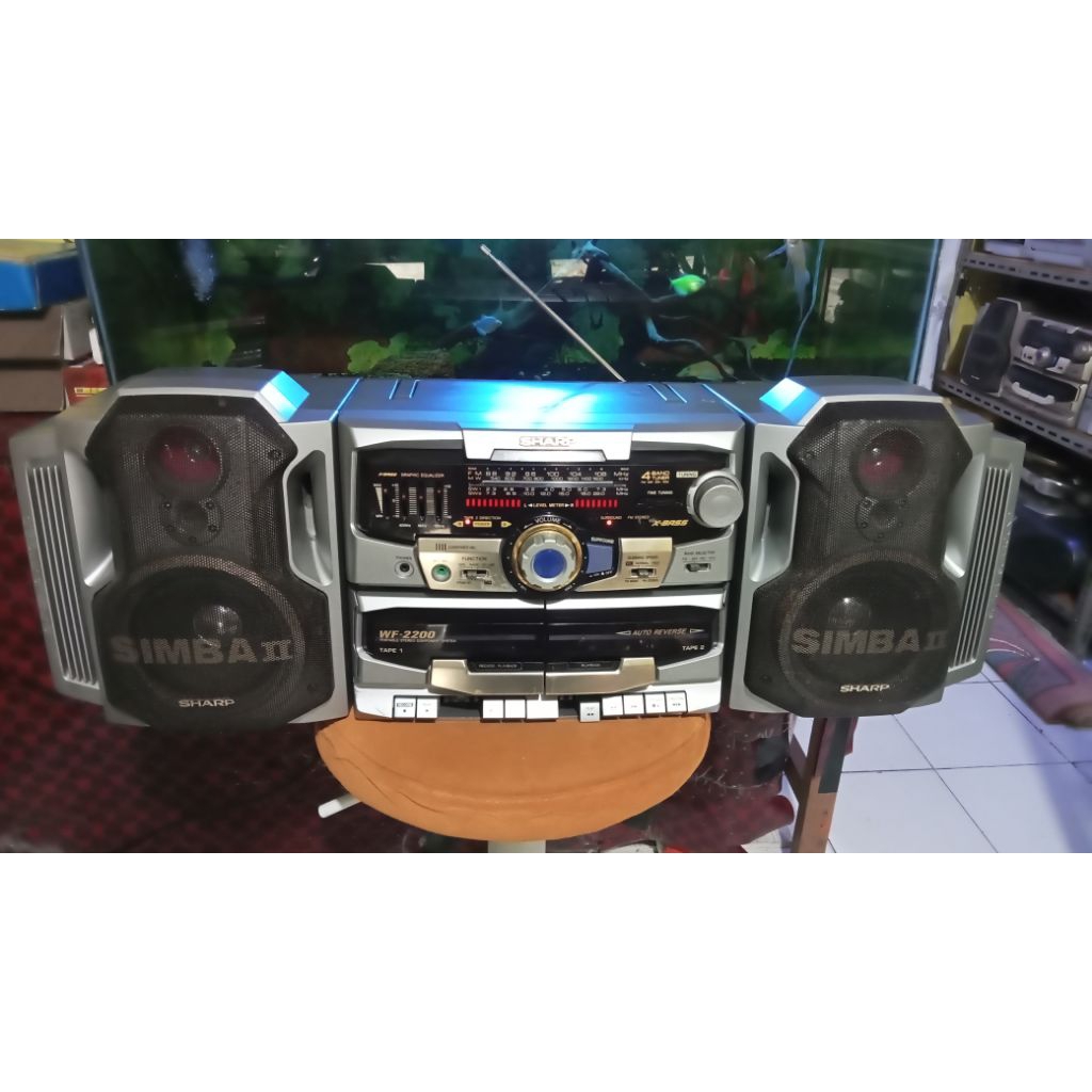 radio tape SHARP Model wf-2200 bonus kaset pita