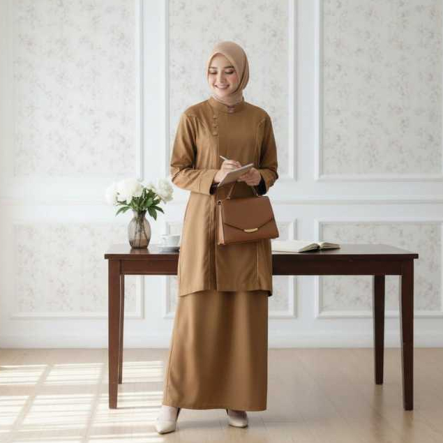 Ayudia Label NRS Series - Baju Khaki Pns Wanita Tunik Seragam Setelan Dinas PDH CO