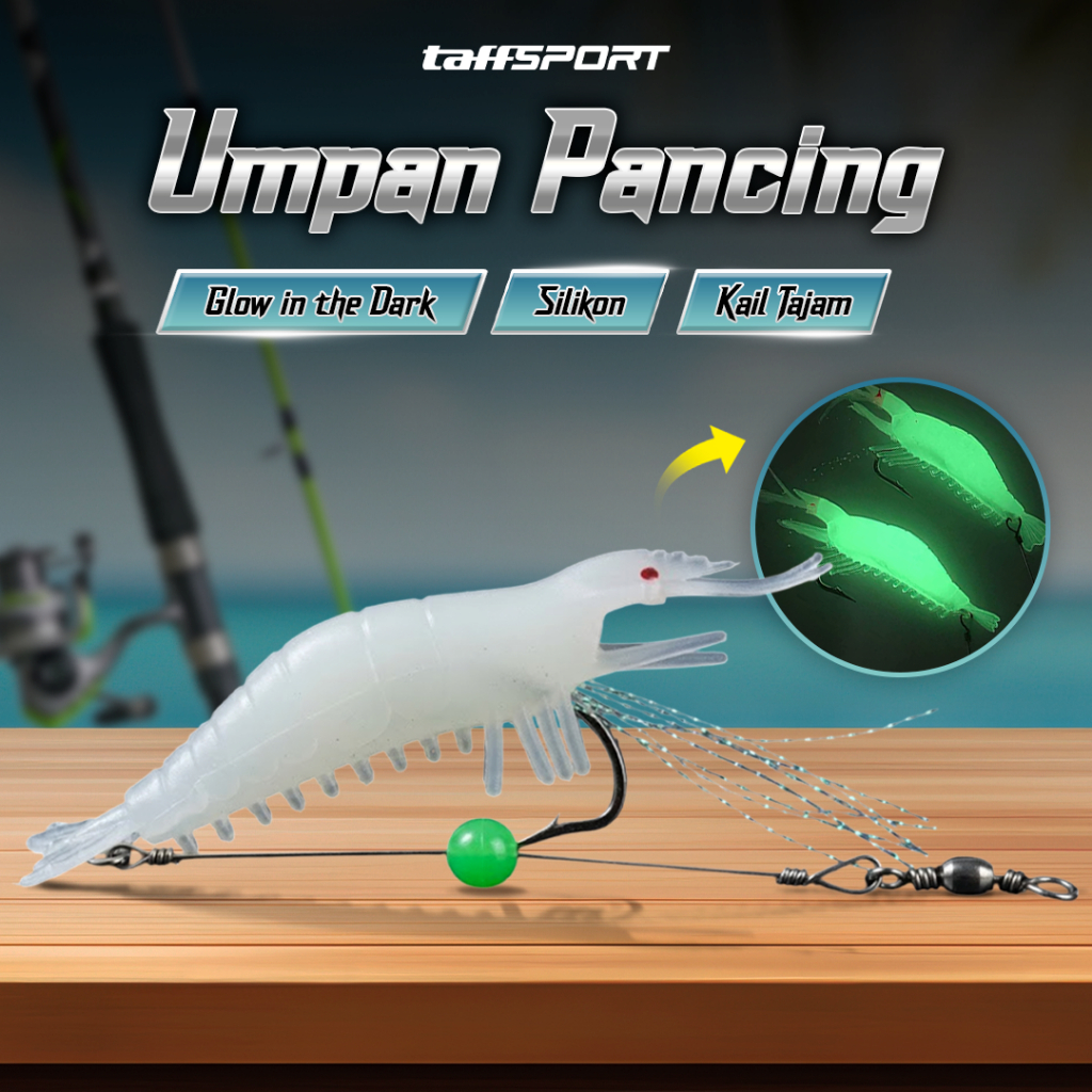 Umpan Pancing palsu Udang Kecil Luminous Shrimp Soft Bait Lure