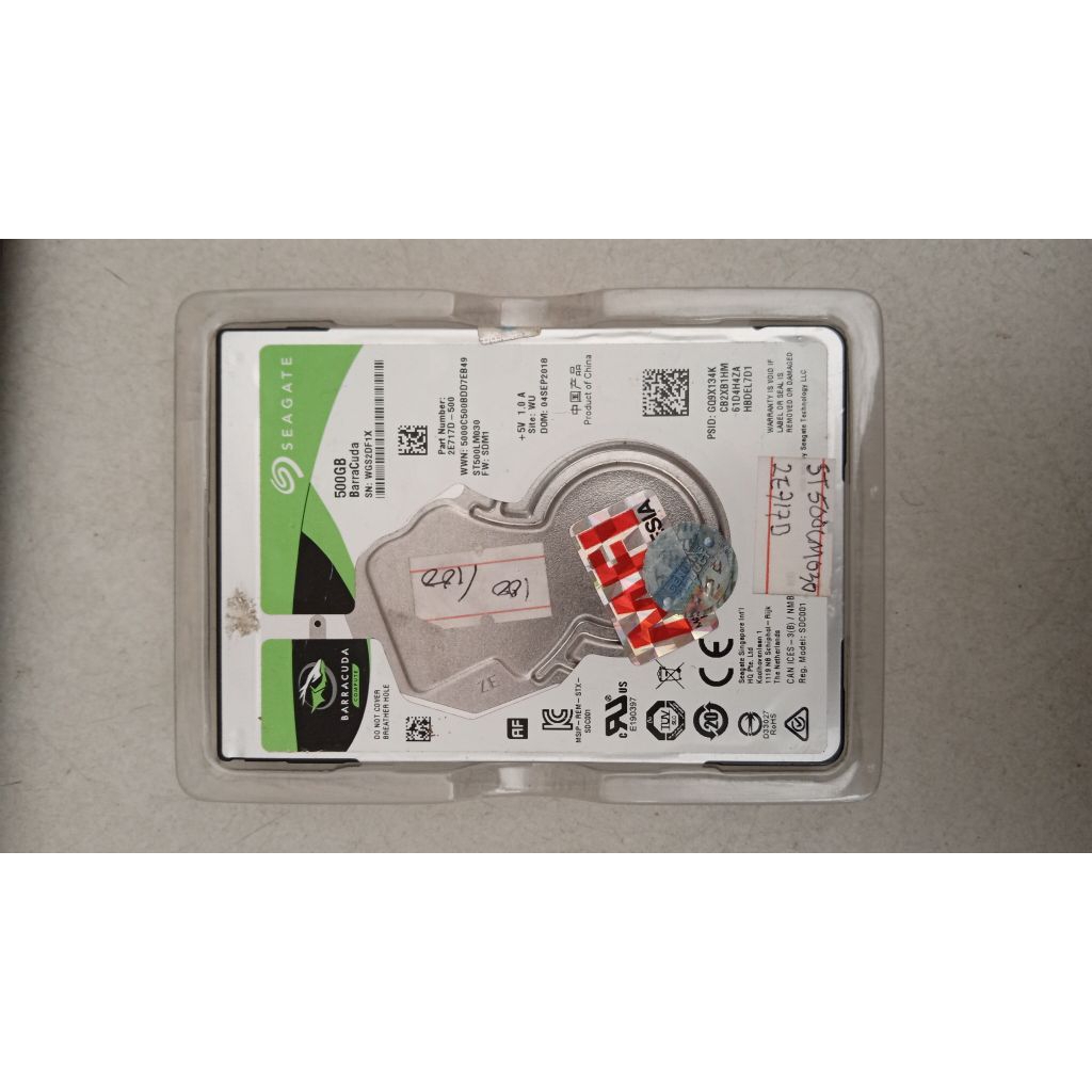 HDD Harddisk Laptop 2.5" 500GB Seagate