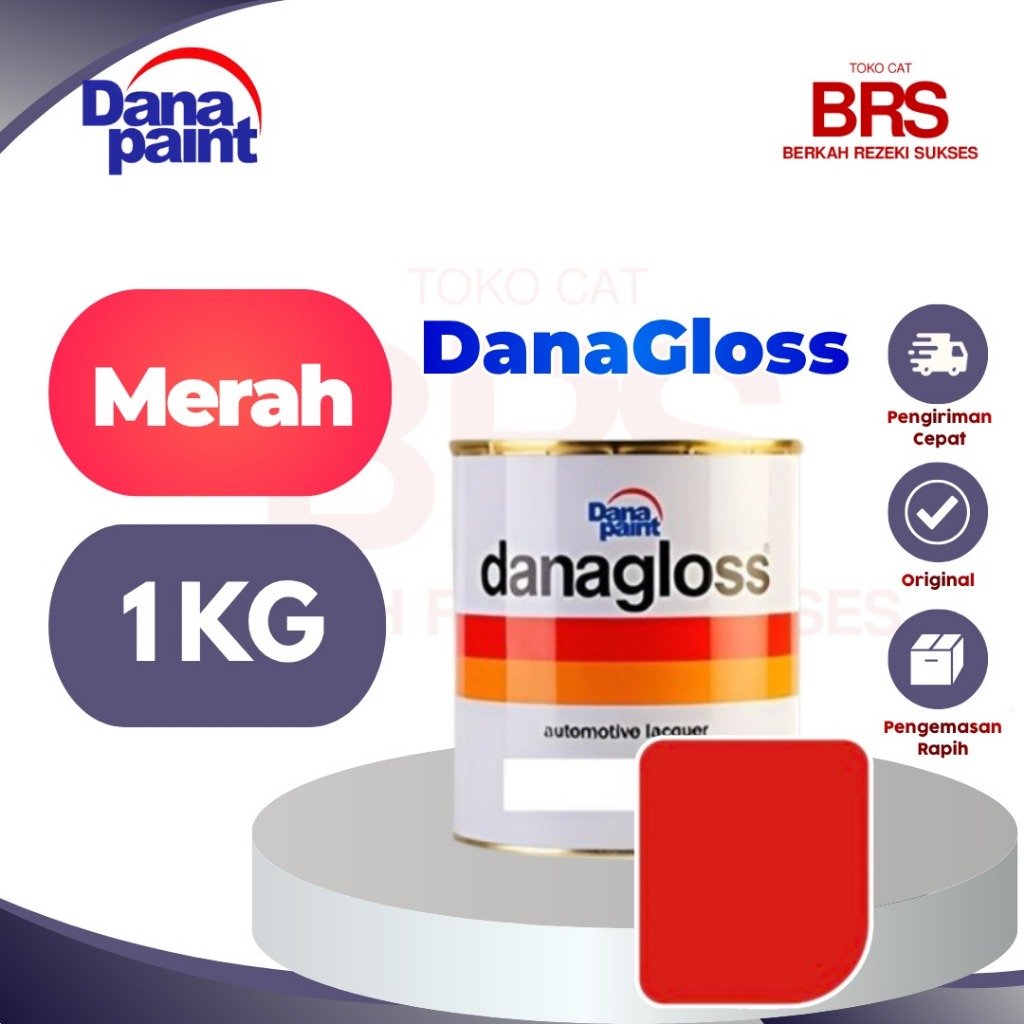 Cat Danagloss 1kg Danapaint - Pilihan Warna Merah (Cat Duco Premium)