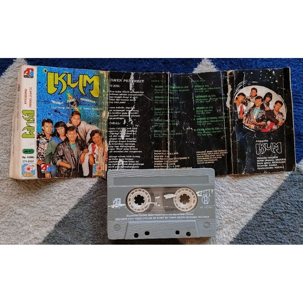 kaset pita band malaysia IKLIM album Bulan Jatuh Keriba