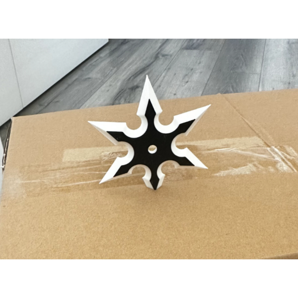 Cuero Mainan Shuriken Ninja Plastik Cosplay Aksesoris Ninja Lemparan Aman