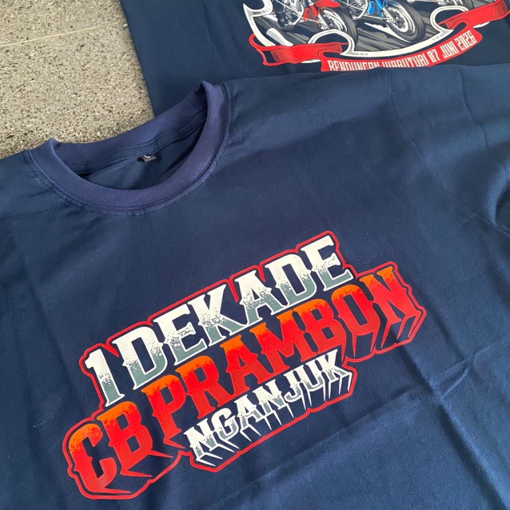 Kaos ACARA 1 DEKADE CB PRAMBON NGANJUK ORIGINAL Tgl 7 JUNI 2026