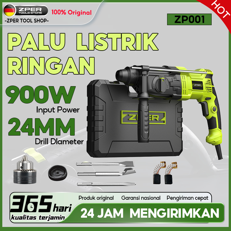 ZPER Bor listrik Mesin Bor Palu Listrik Rotary Hammer Untuk Bobok Beton Tembok bor beton hitachi bor