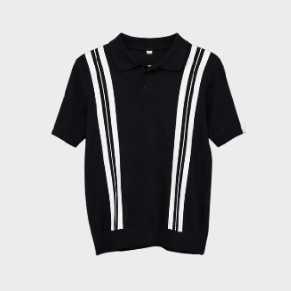 LUMIERE KNIT POLO 2 STRIPES - ARMANI