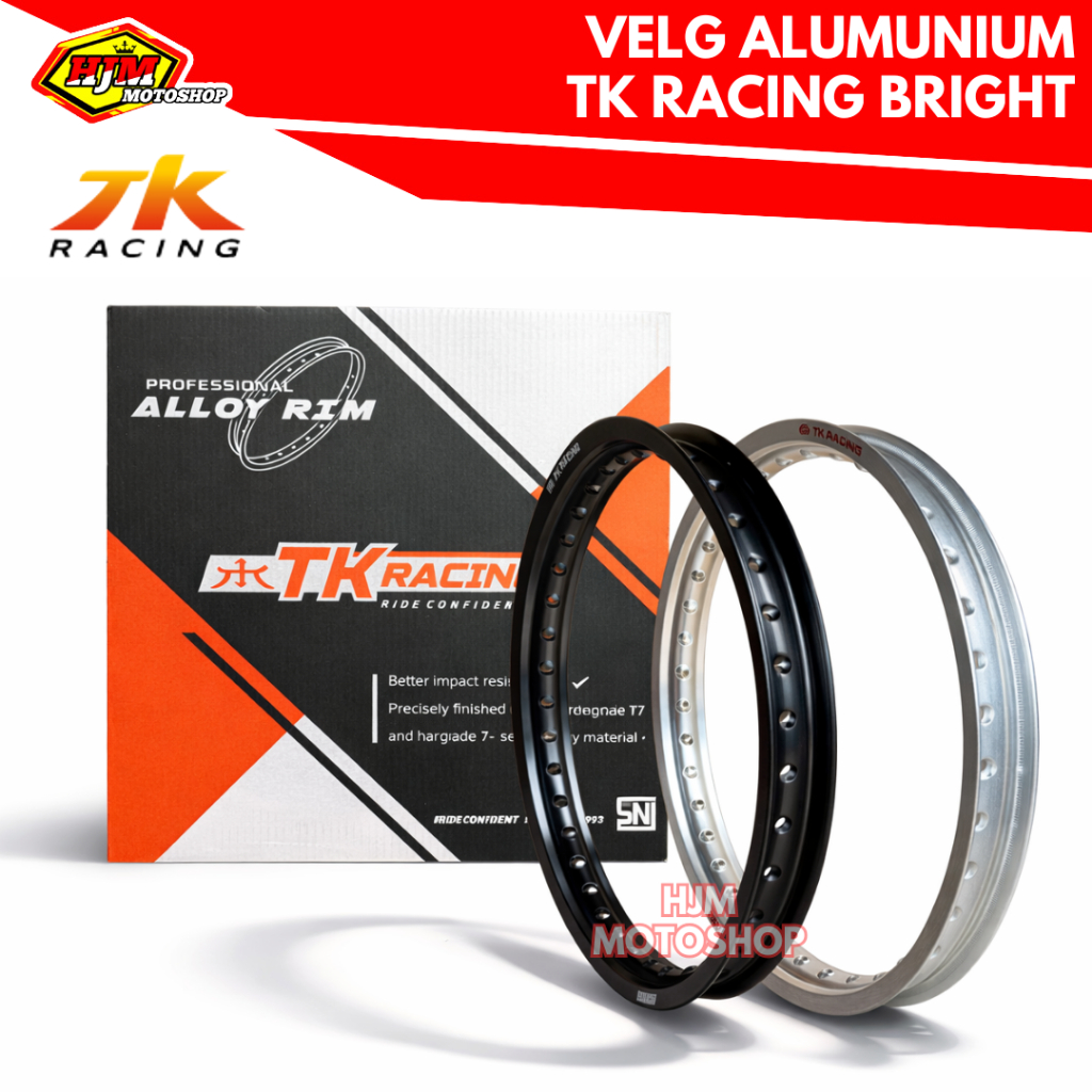 Velg TK Bright Ring 17 x 160 Warna Hitam / Silver / Gold - Velg TK Ring 17