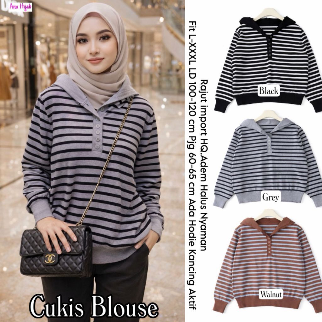 PURE BATWING /Atasan Rajut Wanita Big Size/Sweater Blouse Jumbo Kaos Rajut Panjang