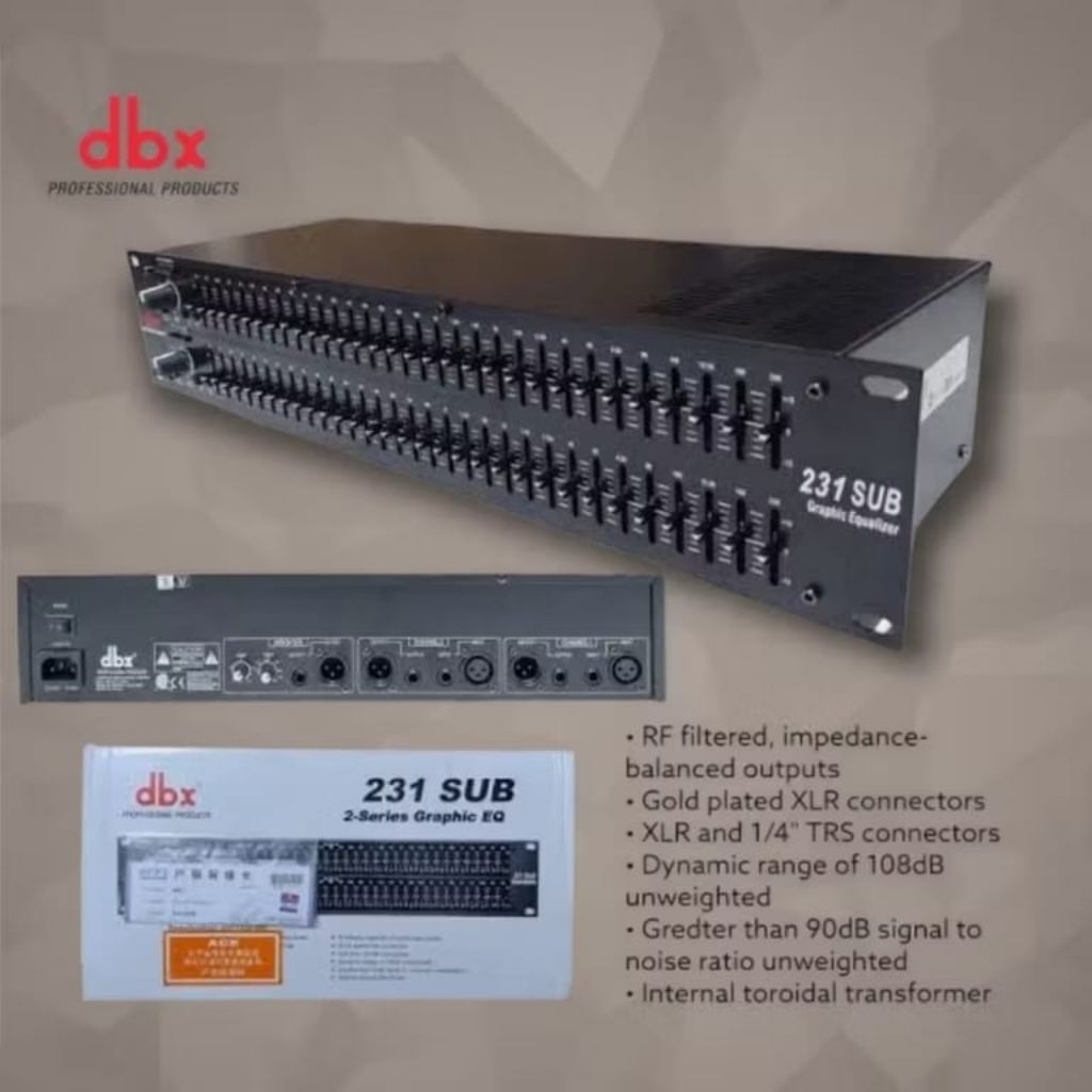 EQUALIZER DBX 231SUB 231 SUB