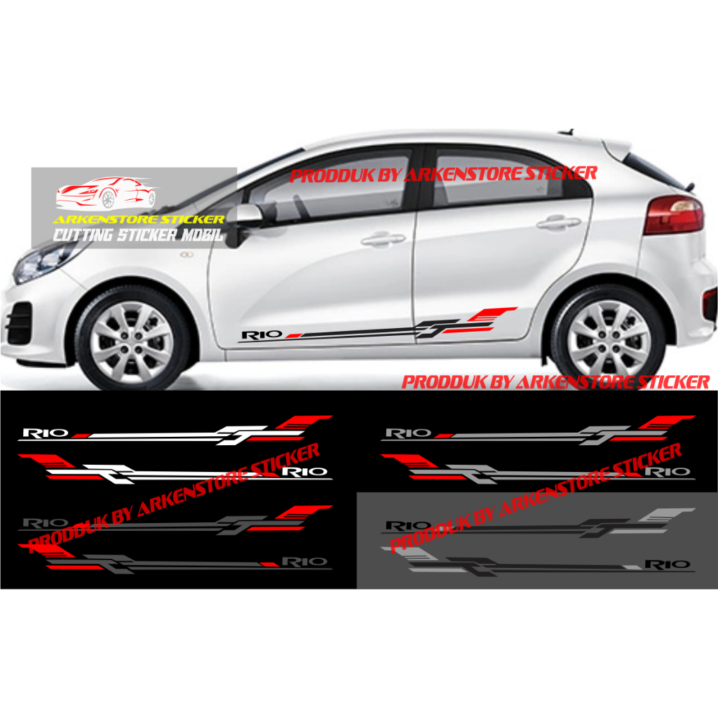 Stiker mobil rio sticker cutting stiker list sporty mobil kia motors rio