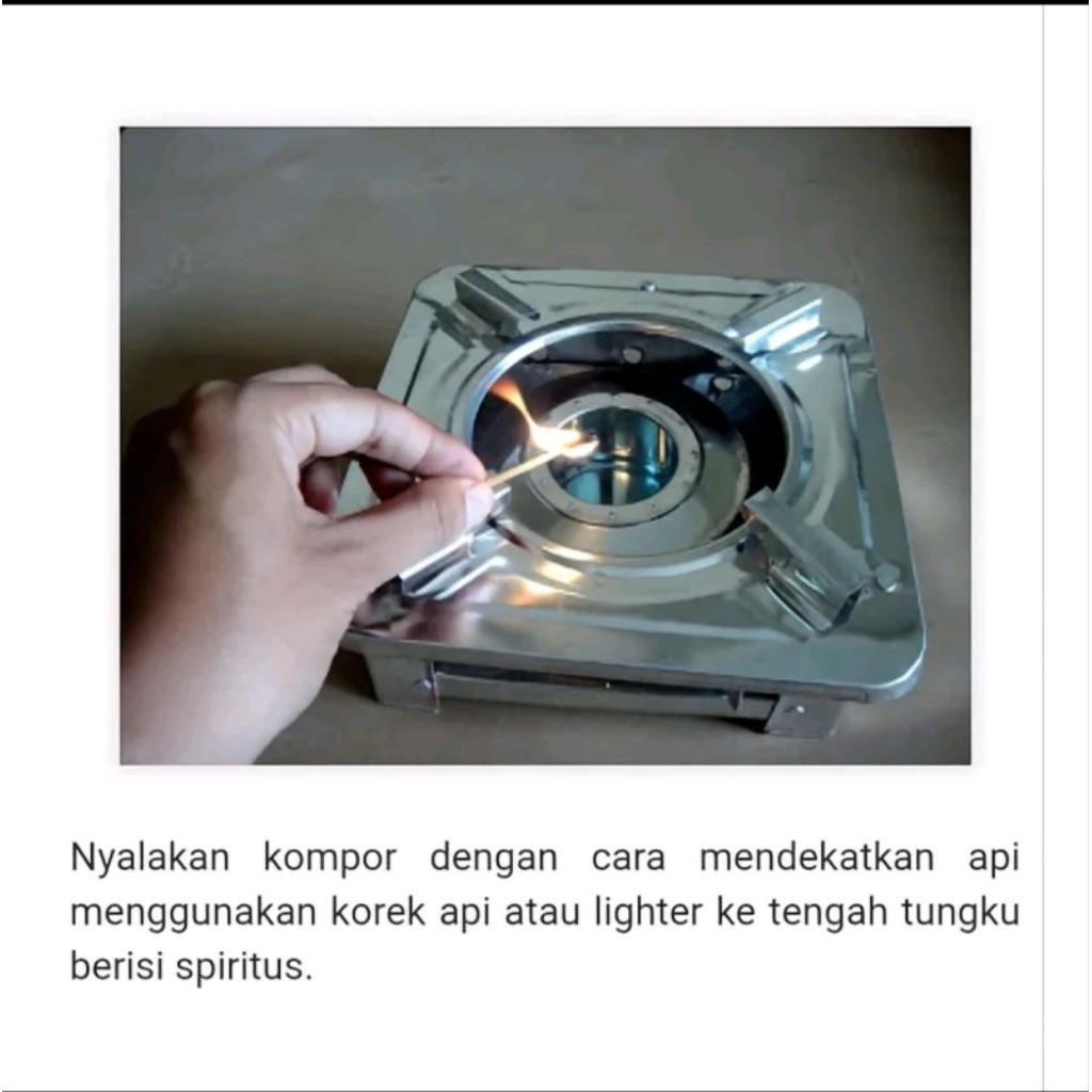 Kompor mini portable spirtus camping edukasi anak