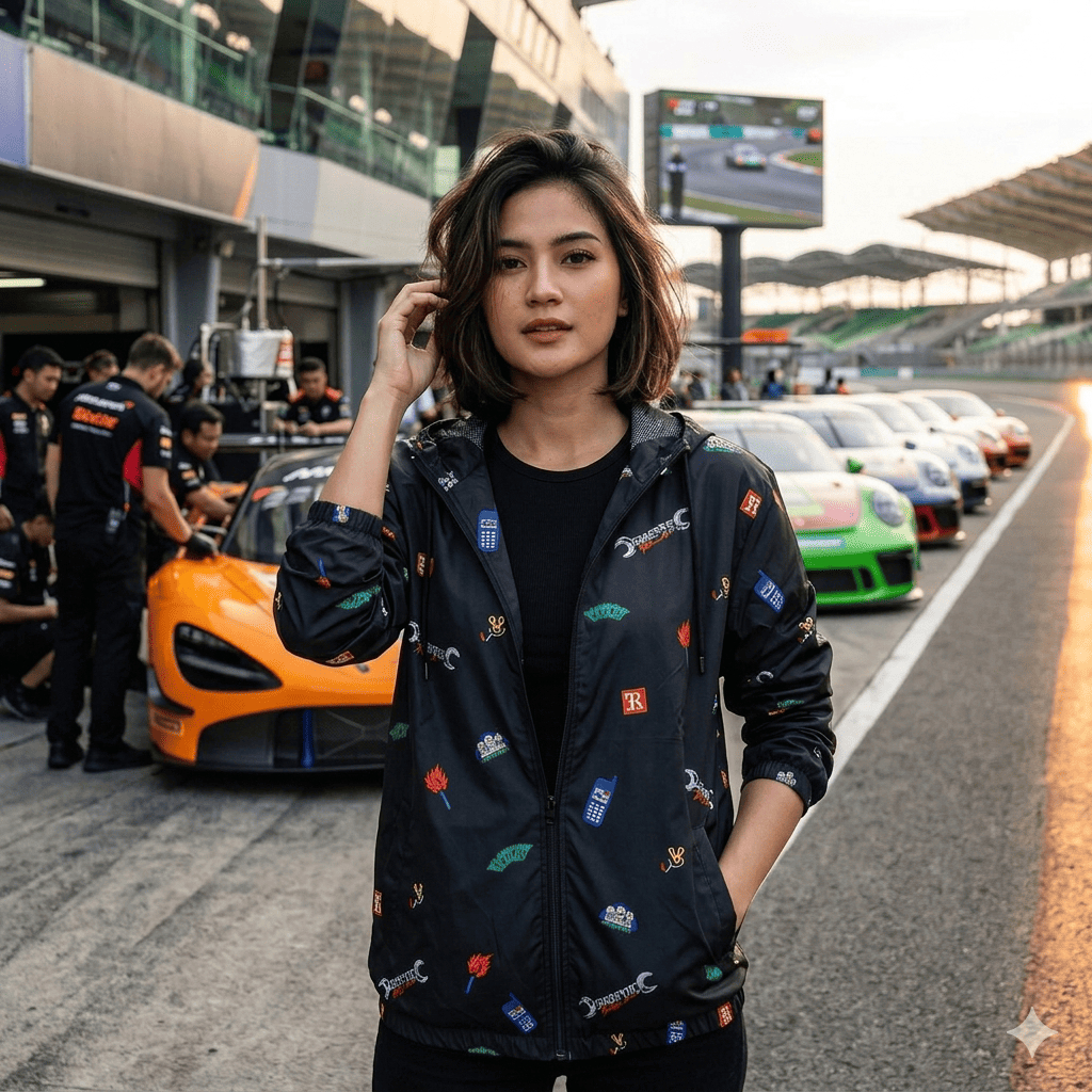 Jaket Parasut RACERTEES Stickyrace || Unisex