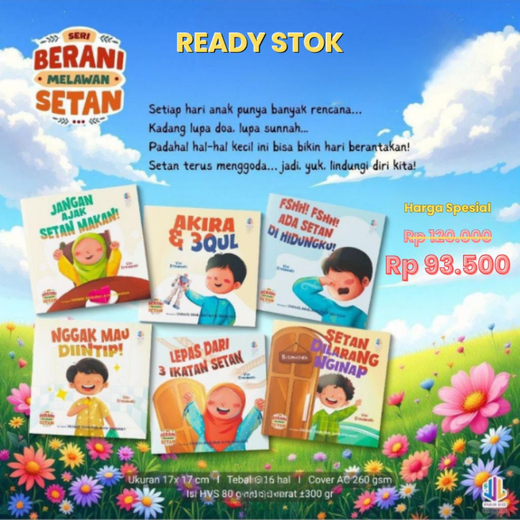 Seri Berani Melawan Setan-Maalikkids-/Buku Cerita Anak Islami/Buku Cerita Anak Islam/Buku Anak Islam
