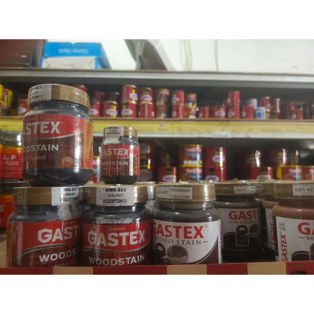 Politur kayu/wood stain/politur Air Gastex Super Kilap