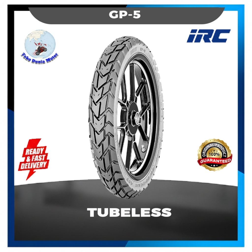 Ban Motor IRC GP5 80/90 Ring 14 Tubeless Honda Beat Semi Trail