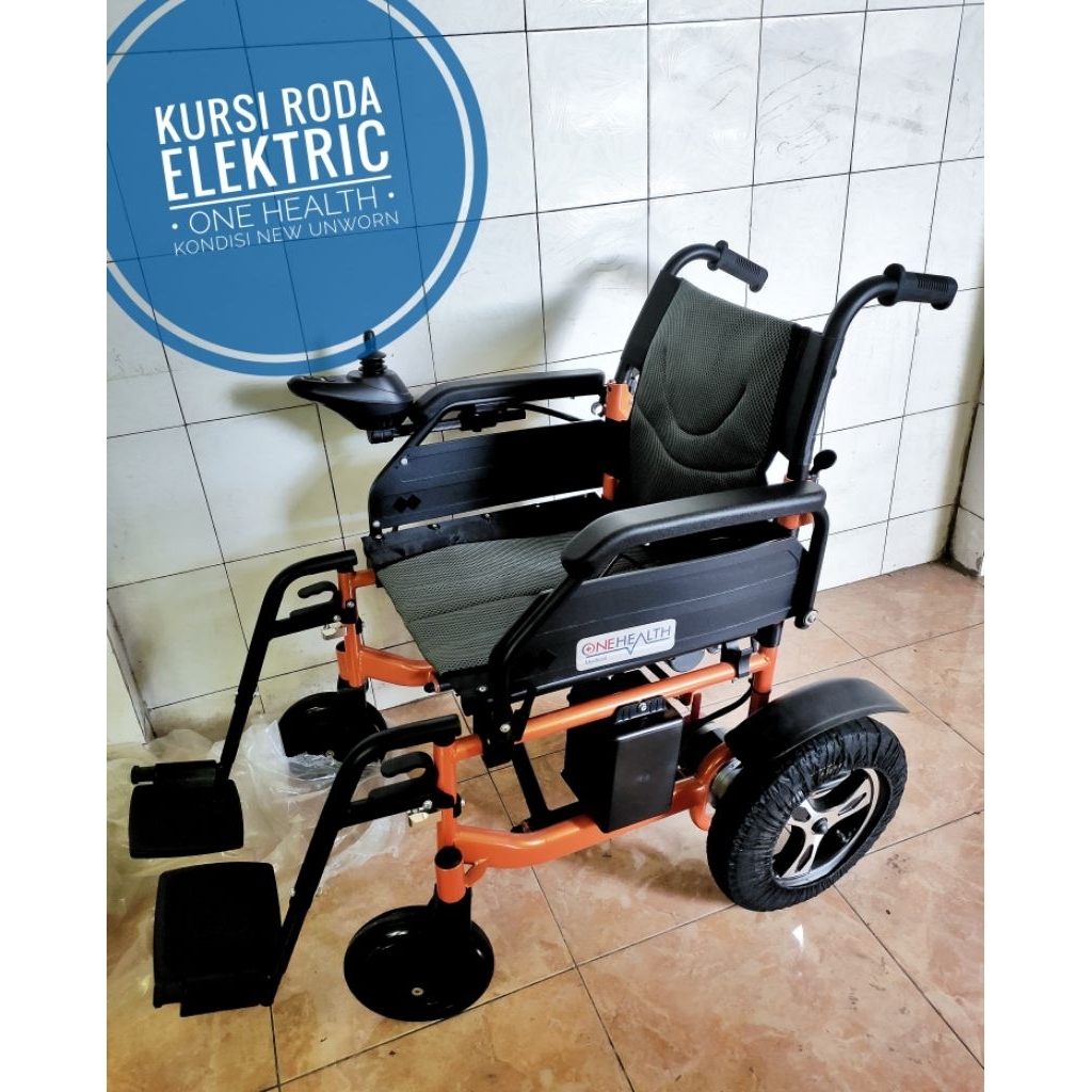 Kursi roda elektrik Onehealth travelling bisa dilipat