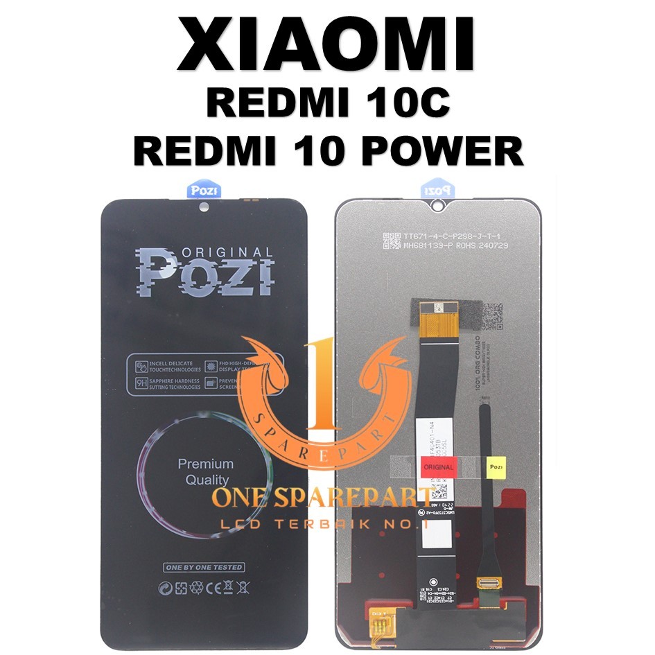 LCD TOUCHSCREEN REDMI 10C / REDMI 10 POWER COMPLETE ORIGINAL 1 SET 100%