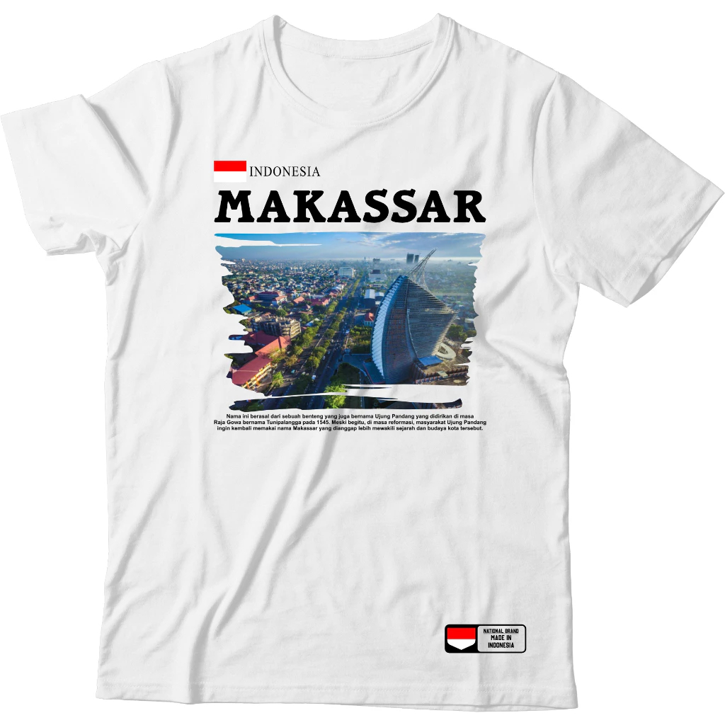 KAOS Indonesia Makassar Premium / kaos Distro Indonesia Makassar Premium kaos Pria dan Wanita