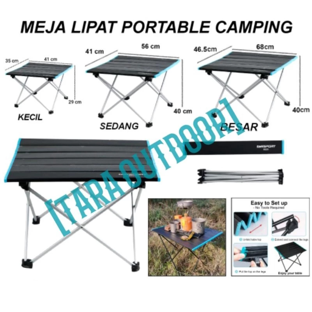 meja lipat portable camping