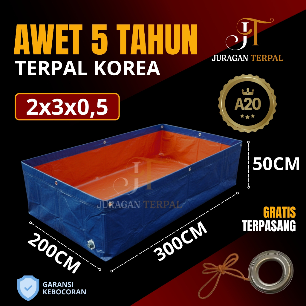 KOLAM TERPAL A20 ASLI 2X3X0,5 MURAH