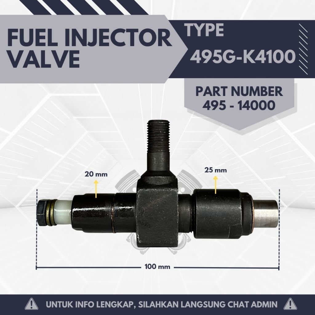 Fuel Injector Valve - 495G - K4100 - N4100 - K4102