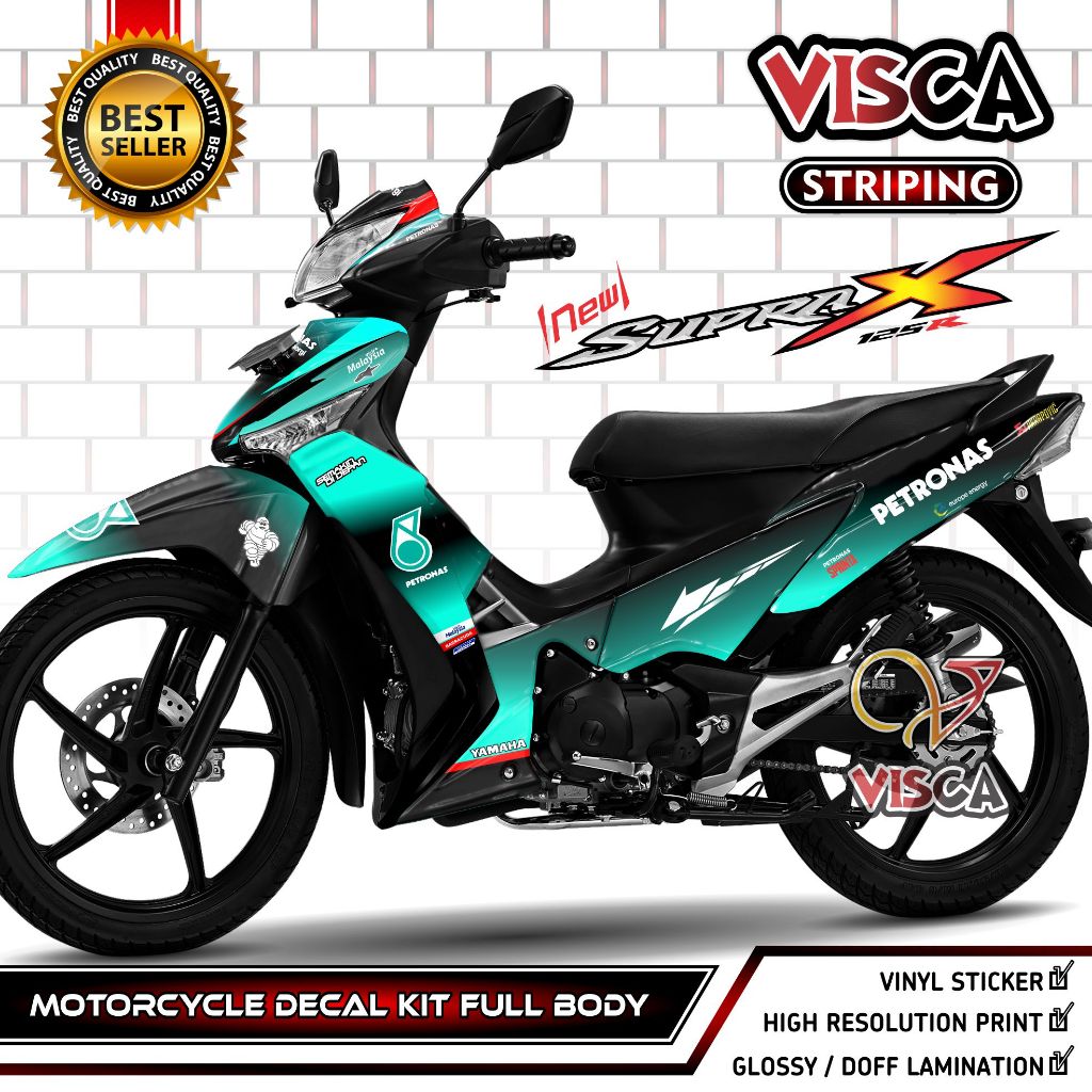 Decal Supra X 125 R Full Body - Stiker Motor Supra X 125 R Batman - Dekal Supra X 125 R 2012 - Strip