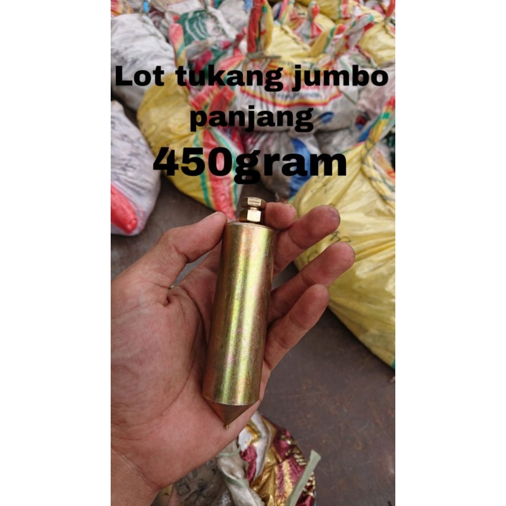 lot tukang jumbo 450gr  warna kuning panjang 10cm