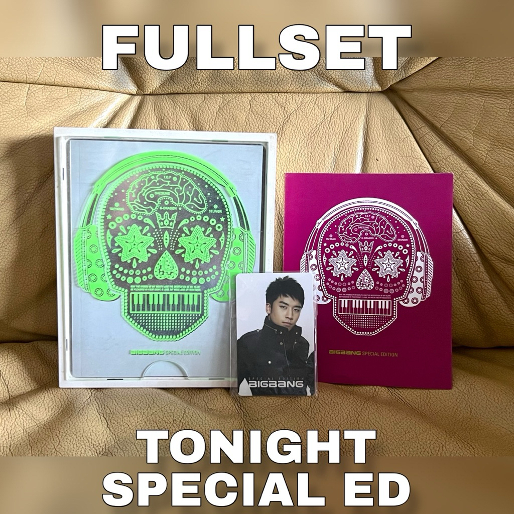 Fullset RARE Album BIGBANG Tonight Special Ed Ver BIG BANG GD GDragon G-Dragon T.O.P TOP Spot Choi S