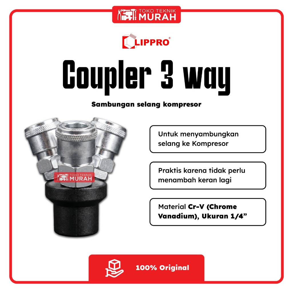 Lippro 9520-3W Round SJY-3 Coupler Splitter Kopler Cabang 3