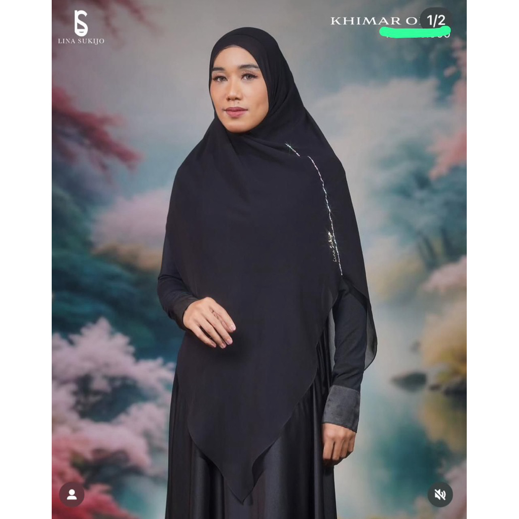 Khimar eles brand lina sukijo brand eLes syari premium