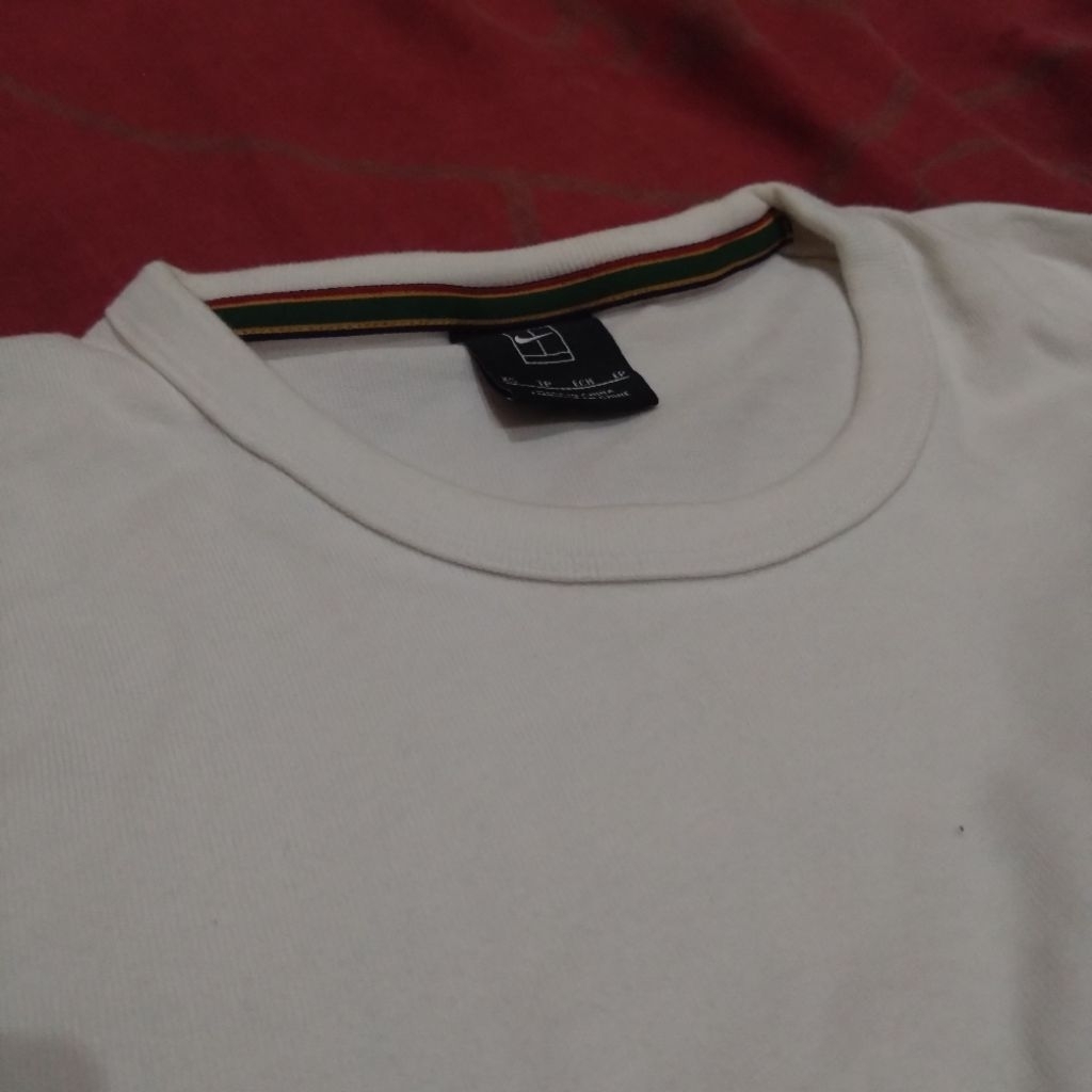 Nike Court Tennis/Tenis Kaos Pocket Sweatshirt/Sweater Putih/White X-Small