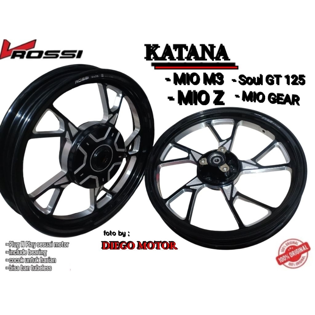 Velg Racing Vrossi Yamaha MIO M3 MIO Z 125 FINO 125/velg racing vrossi Mio m3 Mio z 125 fino 125 sep