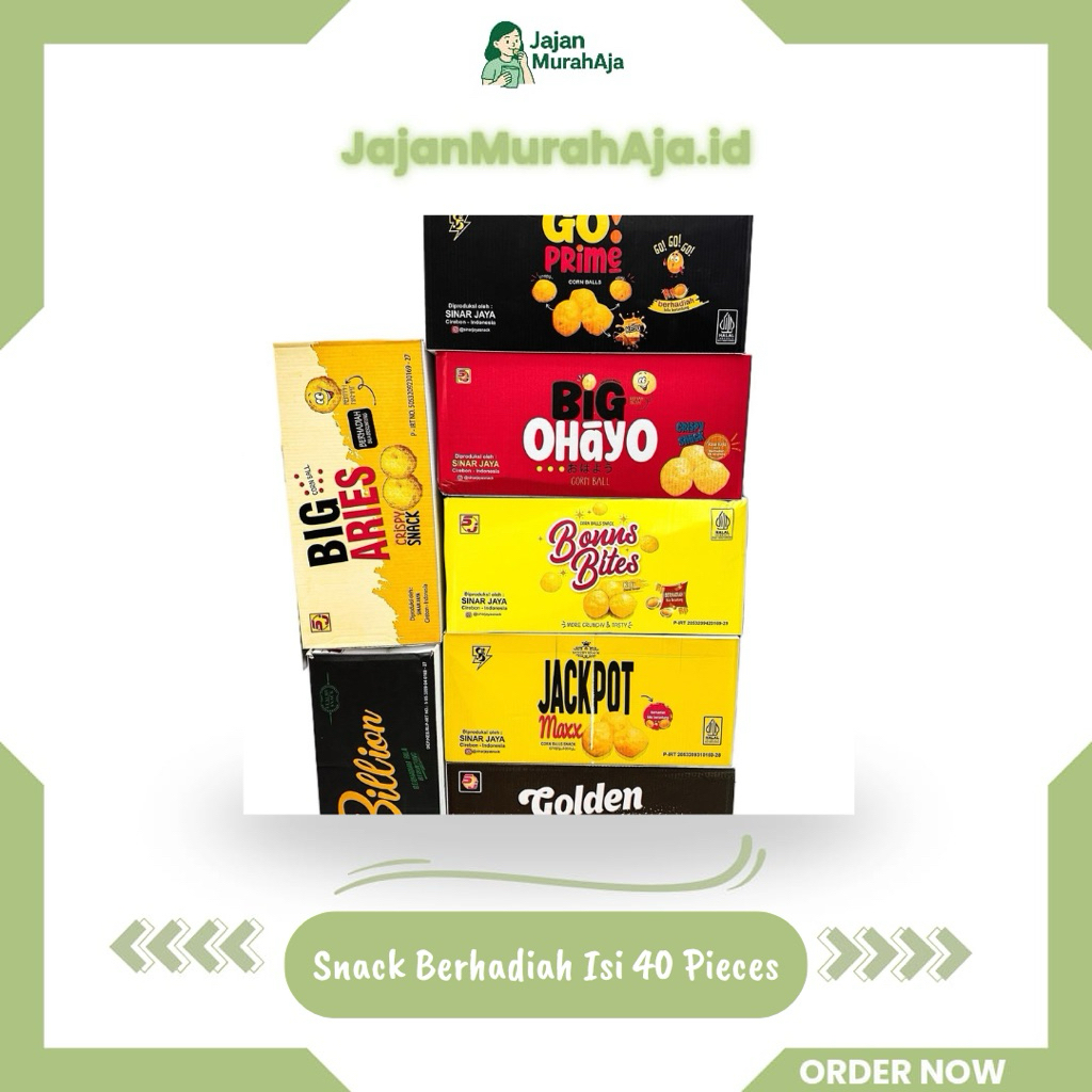 SNACK BERHADIAH $$$ (BIG ARIES, BILLION, GOLDEN BUZZER, JACKPOT MAX, GO PRIME, BIG OHAYO, BONNS BITE