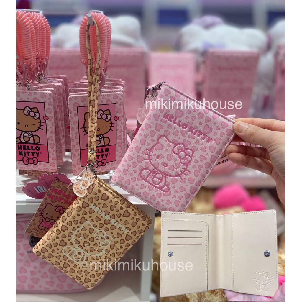 MINISO x HELLO KITTY LEOPARD PASSPORT CARD HOLDER PINK PASSPORT CASE SANRIO HELLO KITTY AKSESORIS TE