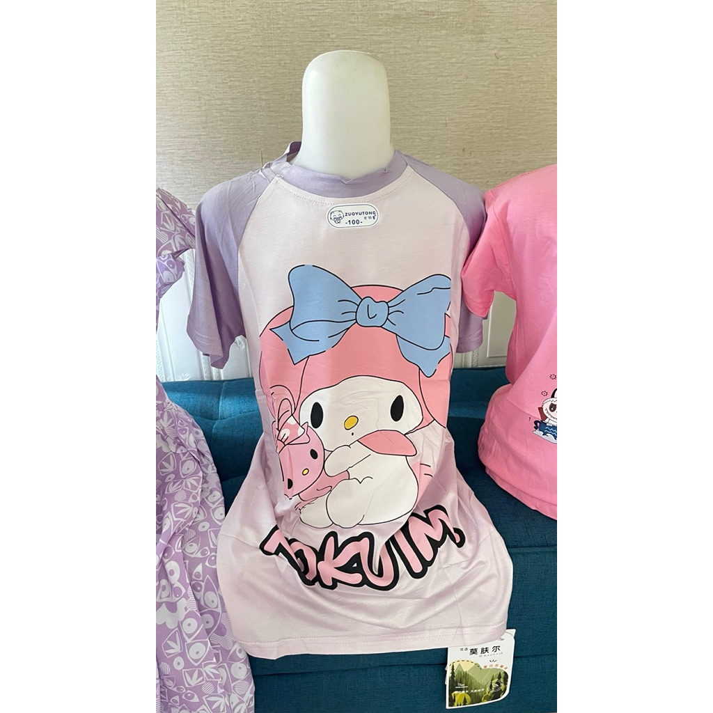 Daster anak perempuan motif kartun lucu