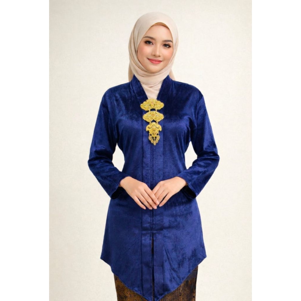 KEBAYA KARTINI NAVY TUNIK UNTUK BRIDESMAIDS, WISUDA DAN PERNIKAHAN