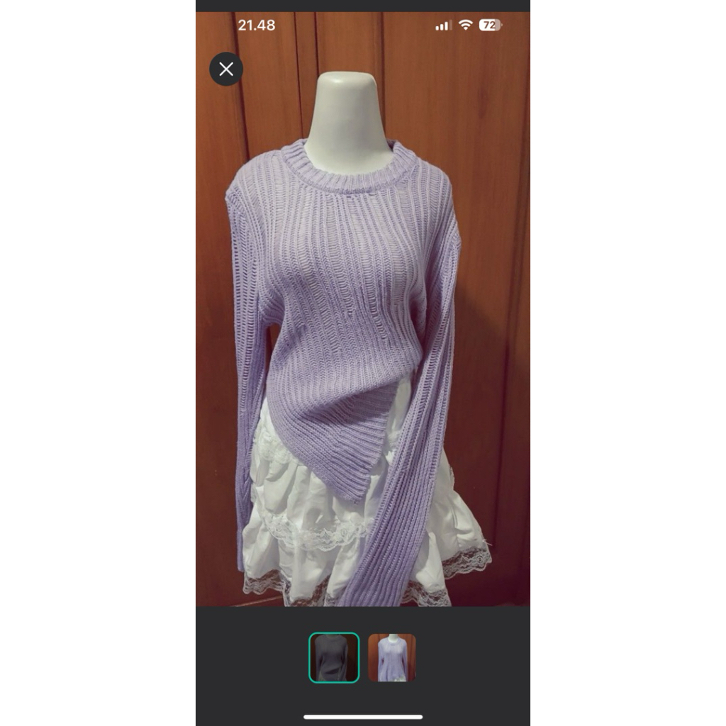 Sweater Rajut Lilac