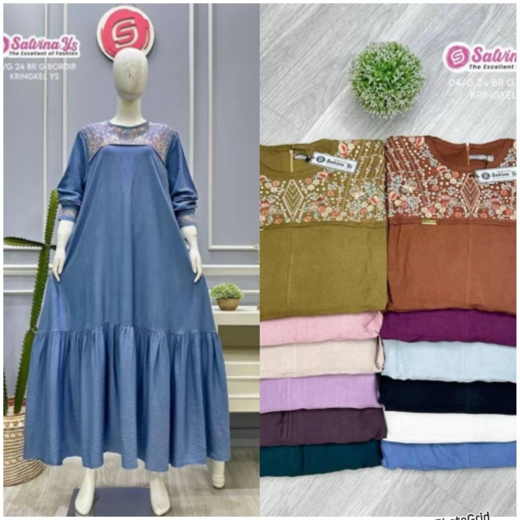 Gamis kringkel mix bordier by salvina