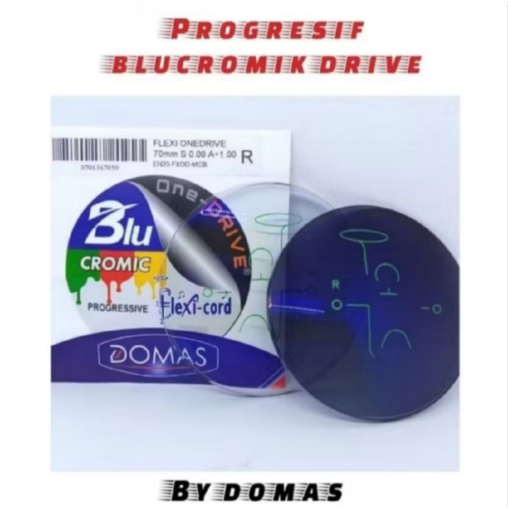 lensa progressif bluecromic one drive by Domas original