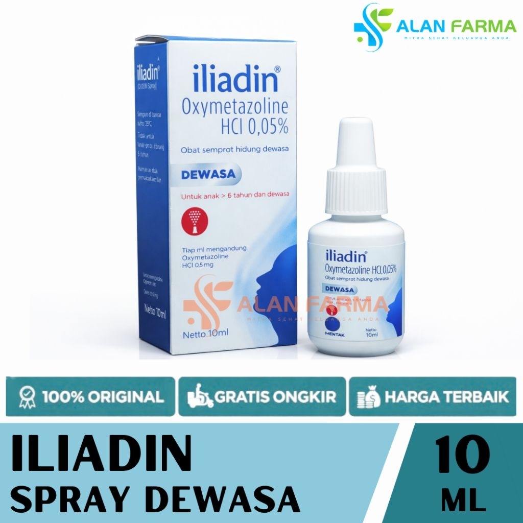 Iliadin Nasal Spray Dewasa 10 mL | iliadin Semprot Hidung Dewasa