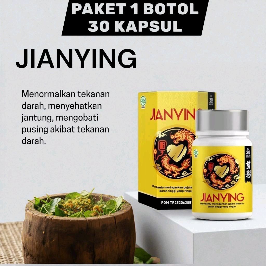 Jianying Kapsul Herbal 60 Kapsul - Stabilkan Tekanan Darah & Kolestrol