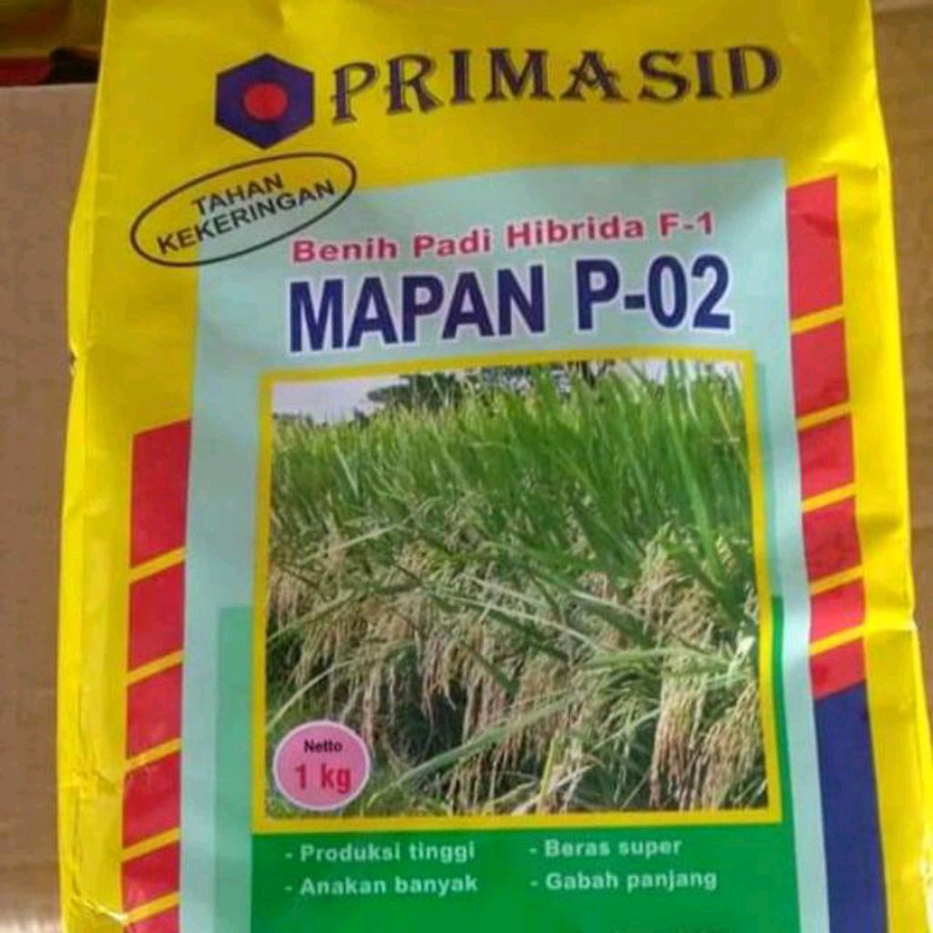 Benih Bibit Padi Hibrida F-1 MAPAN P- 05 PRIMASID 1Kg 100% Original Kemasan Pabrik Exp 07 2026