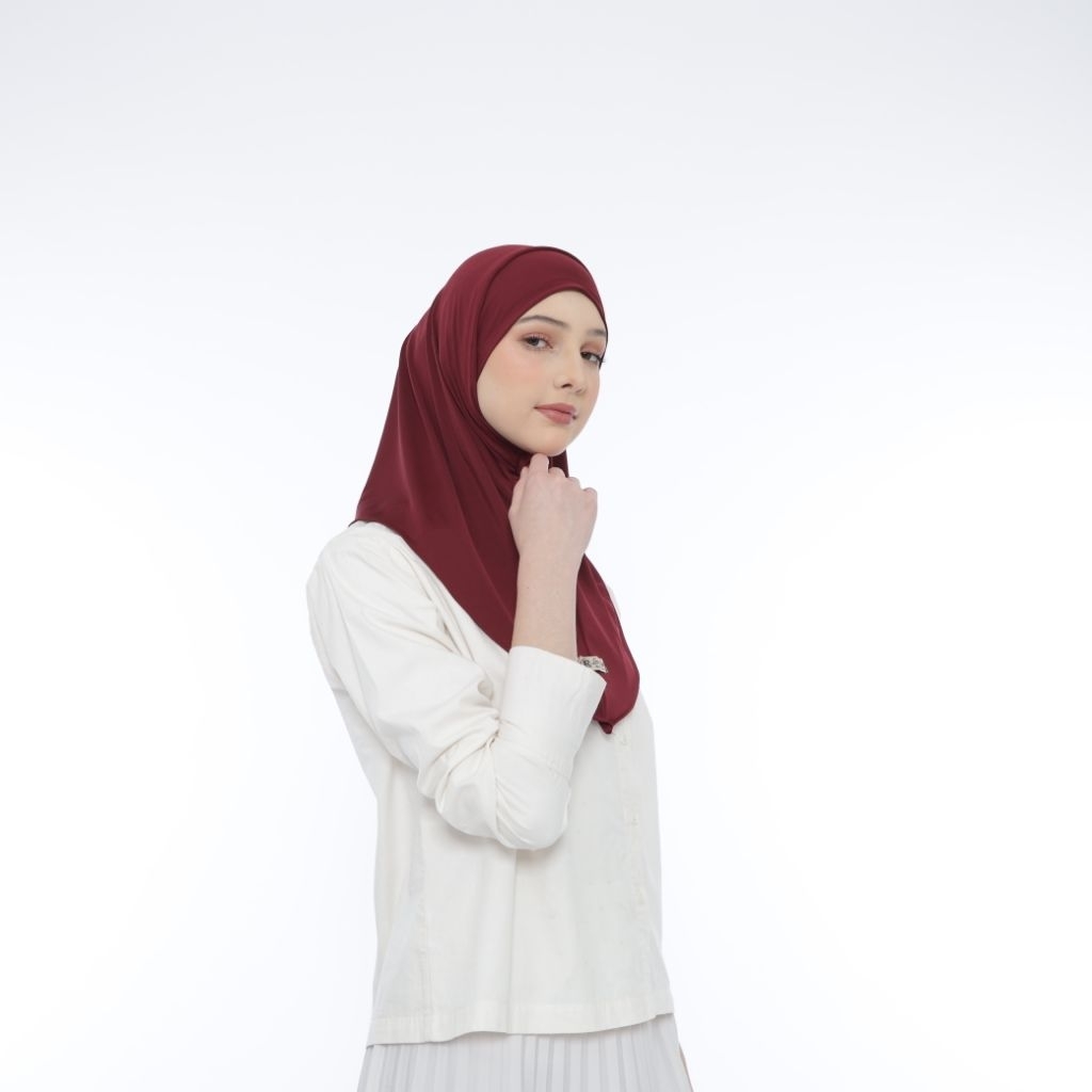 original merk lestary hijab SPORT Miracholecct (Hijab bergo olahraga cooltech dengan ukuran S/M/L)