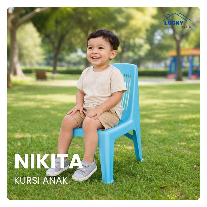 LUCKY HOME - NIKITA BANGKU ANAK/BANGKU SANDAR ANAK/KURSI ANAK