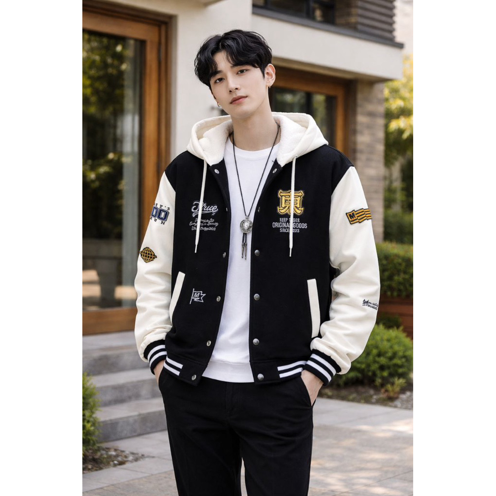 APPAREL PRIA sweater hoodie pria AV switer jaket lengan panjang bahan fleece katun