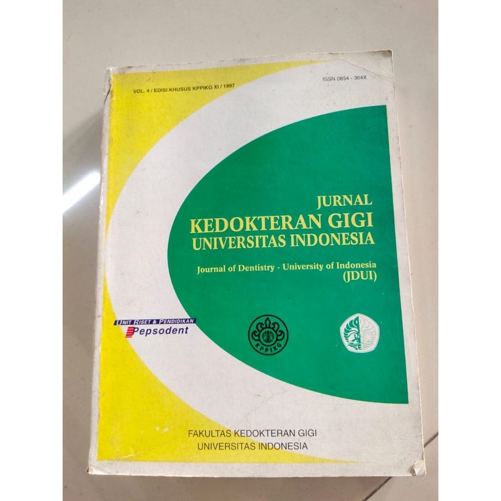 JURNAL ILMU KEDOKTERAN GIGI UNIVERSITAS INDONESIA