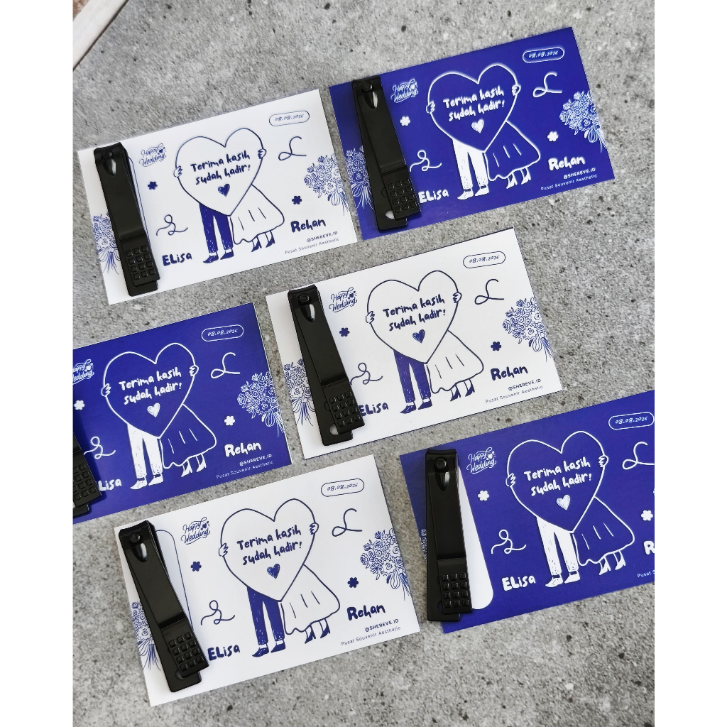 Gunting Kuku Souvenir Pernikahan Termurah Custom Desain