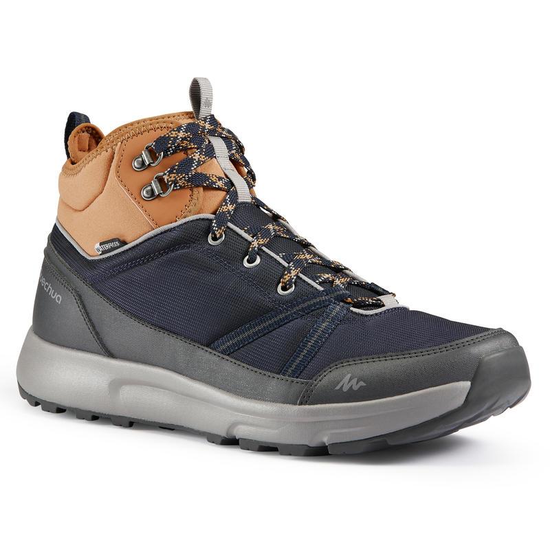 Sepatu Hiking Kedap Air Pria NH150 Mid WP - Biru